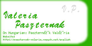 valeria paszternak business card